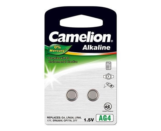 Другой аксессуар для компьютера Camelion  AG4/LR66/LR626/377, Alkaline Buttoncell, 2 pc(s)