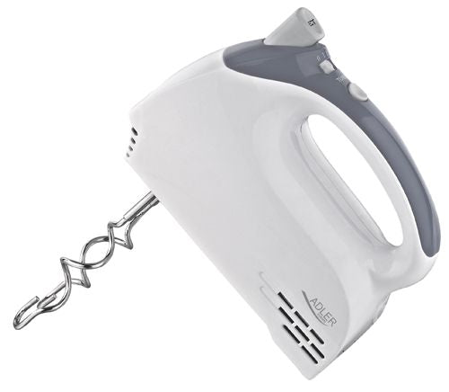 Миксеры и блендеры Adler  Mixer AD 4201 g Hand Mixer, 300 W, Number of speeds 5, Turbo mode, White