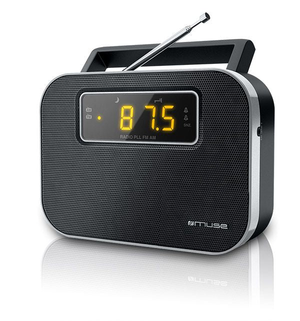 Interactive solution Muse  M-081R Black, Alarm function, 2-band PLL portable radio
