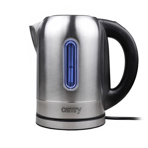 Veekeetja Camry  Kettle CR 1253 With electronic control, 2200 W, 1.7 L, Stainless steel, Stainless steel, 360° rotational base