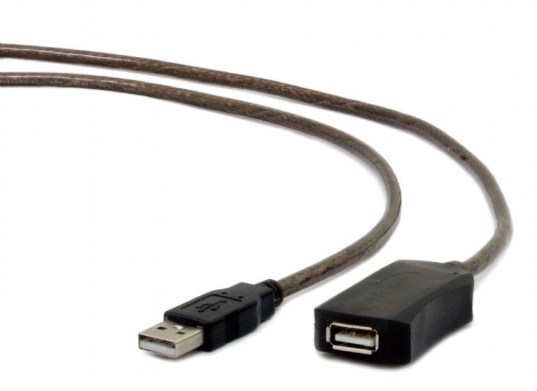 Кабель Cablexpert  Active USB 2.0 extension cable UAE-01-10M USB, USB 2.0 female (type A), 10 m, Black