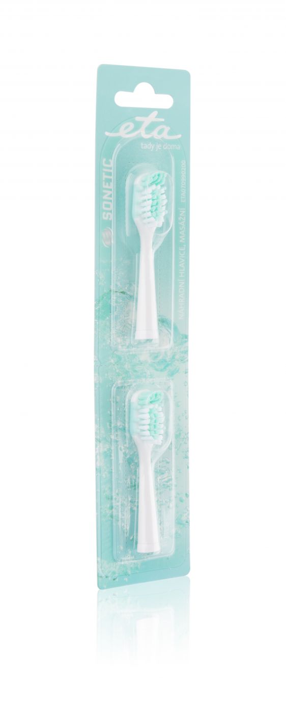 Hambahari ETA  Toothbrush replacement  for 0709 Heads, For adults, Number of brush heads included 2, White