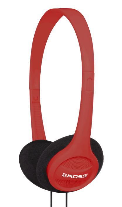 Juhtmevabad kõrvaklapid Koss  Headphones KPH7r Wired, On-Ear, 3.5 mm, Red