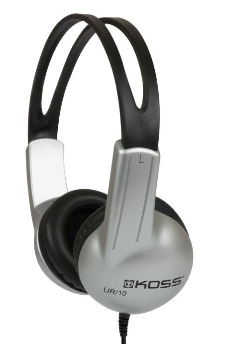 Juhtmevabad kõrvaklapid Koss  Headphones UR10 Wired, On-Ear, 3.5 mm, Silver/Black