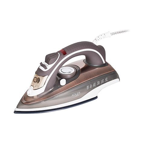 Утюг Adler  Iron AD 5030 Steam Iron, 3000 W, Water tank capacity 310 ml, Continuous steam 20 g/min, Brown