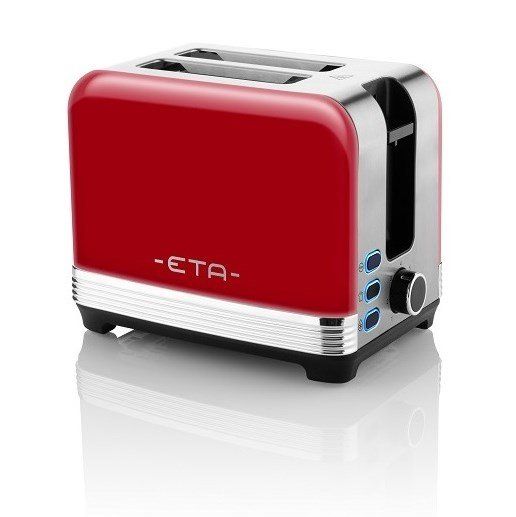 Тостер ETA  Storio Toaster 916690030 Power 930 W, Housing material Stainless steel, Red