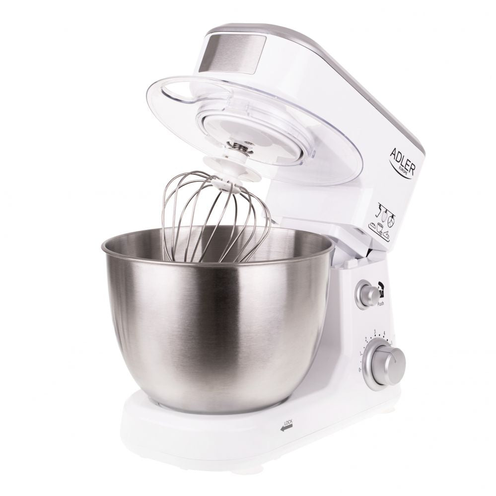 Миксеры и блендеры Adler  AD 4216 Food Processor, 1000 W, Bowl capacity 4 L, Number of speeds 6, White