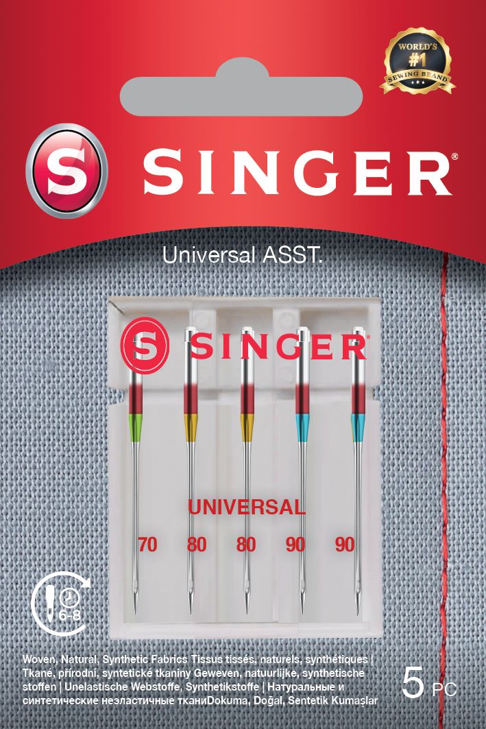 Filtrid ja tarvikud Singer  Universal Needle ASST 5PK for Woven Fabrics