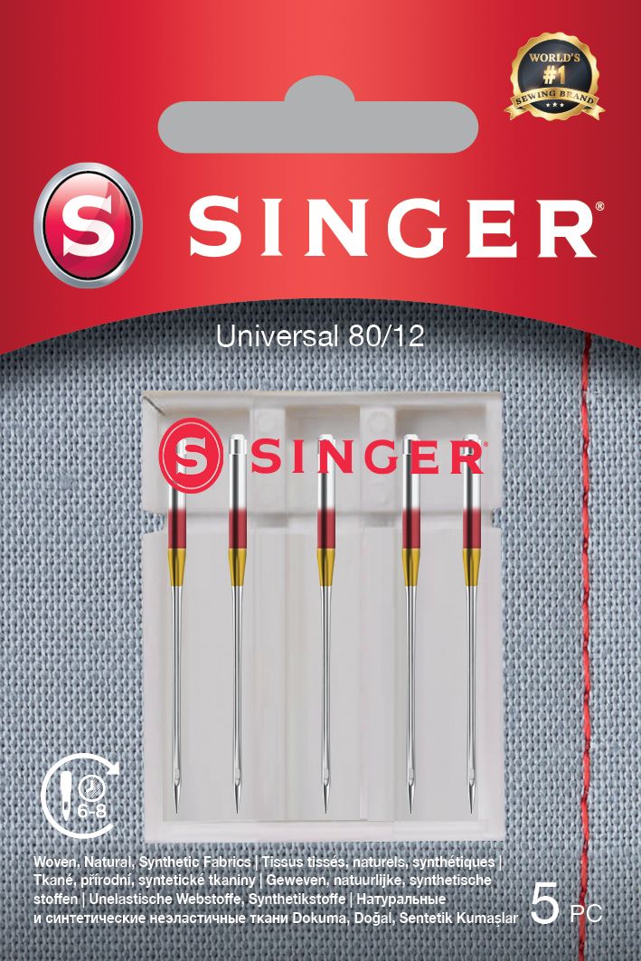 Accessories and filters Singer  Universal Needle 80/12 5PK for Woven Fabrics