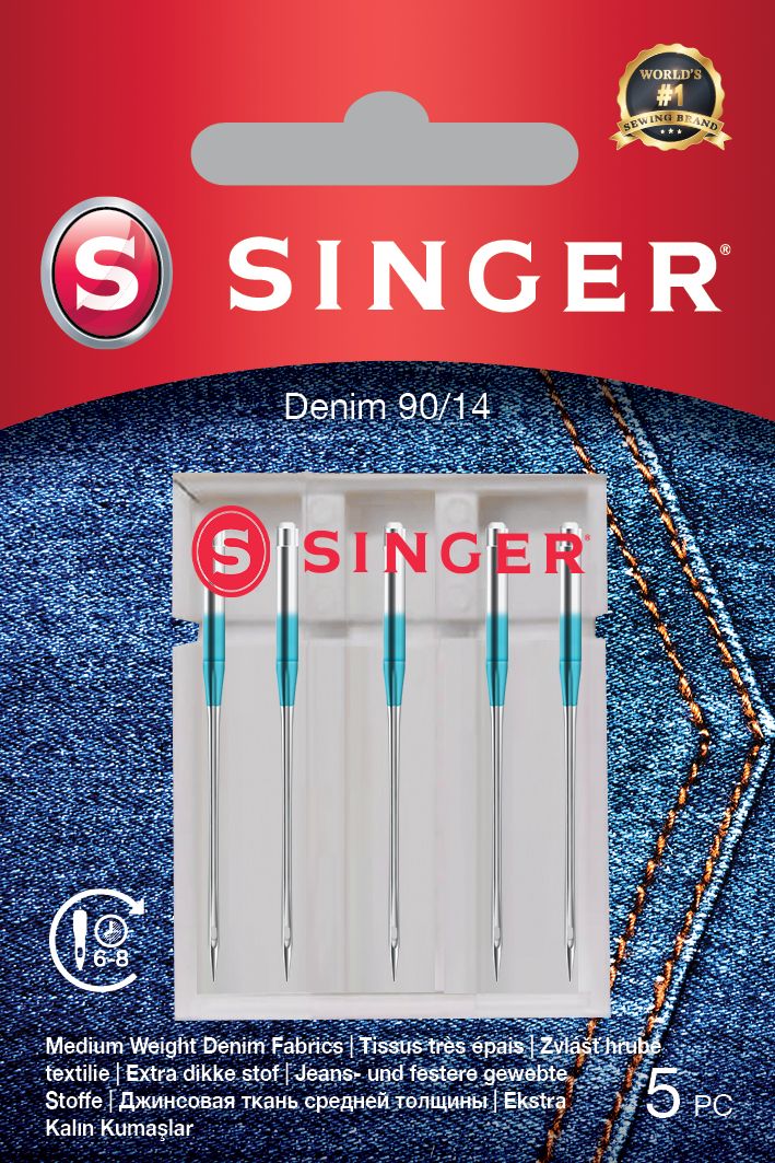 Filtrid ja tarvikud Singer  Denim Needle 90/14 5PK