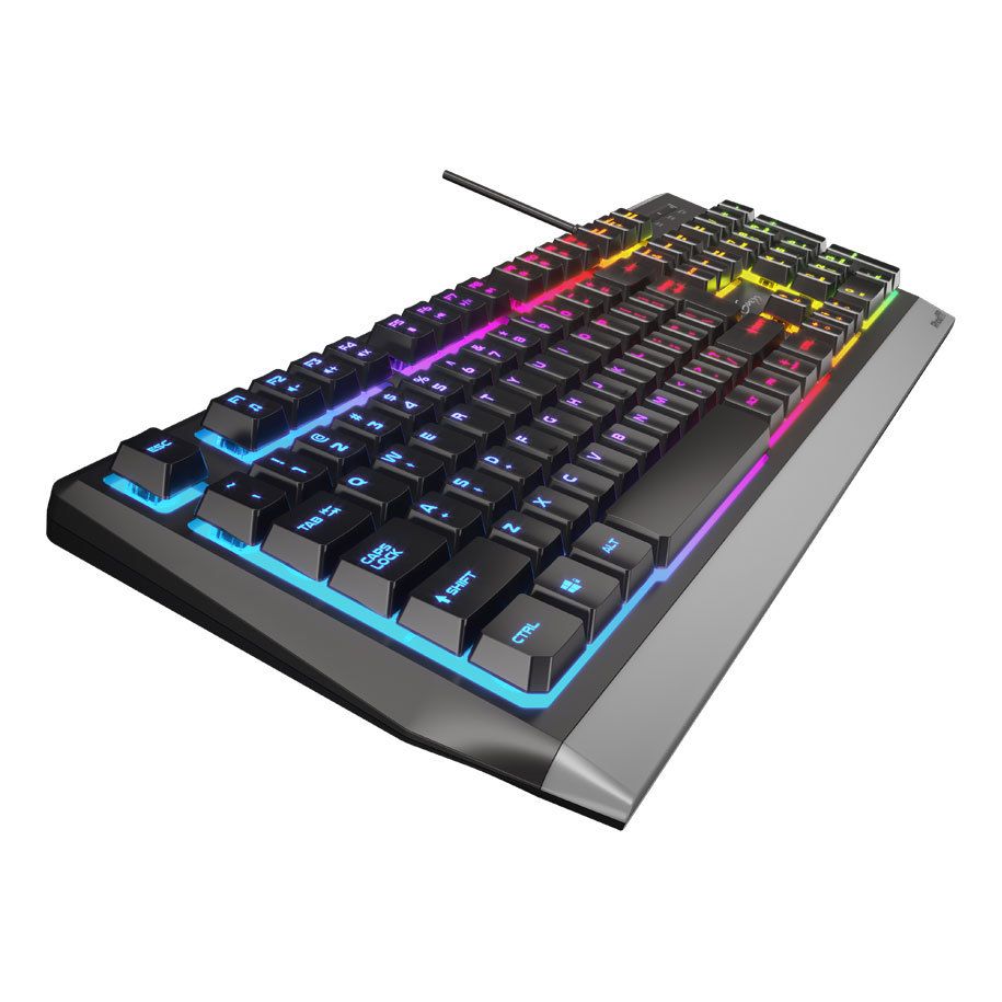 Компьютерная клавиатура Genesis  Rhod 300 RGB Gaming keyboard, RGB LED light, US, Black, Wired