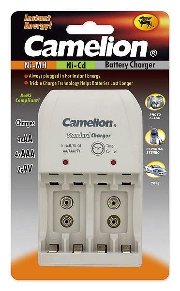 Kontroller Camelion  Plug-In Battery Charger BC-0904S 2x or 4xNi-MH AA/AAA or 1-2x 9V Ni-MH
