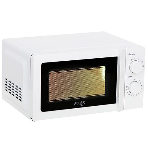Microwave Adler  Microwave Oven AD 6205 Free standing, 700 W, White, 5, Defrost, 20 L
