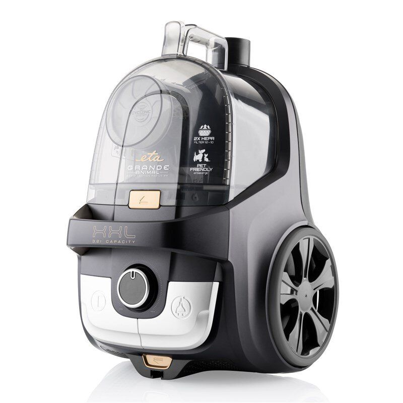 Пылесос ETA  Vacuum cleaner Grande Animal 222390000 Bagless, Power 850 W, Dust capacity 3.2 L, Black/Gold