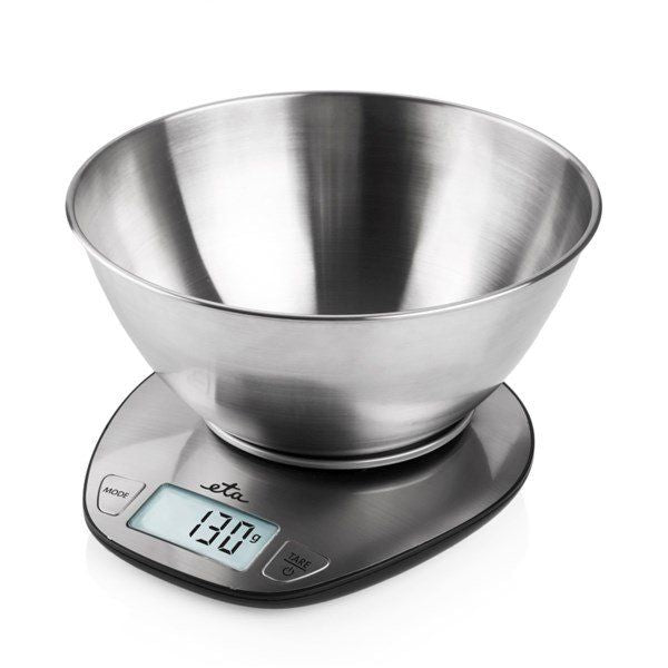 Кухонные весы ETA  Kitchen scale 677890000 Dori Maximum weight (capacity) 5 kg, Graduation 1 g, Display type LCD, Stainless steel