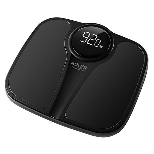 Напольные весы Adler  Bathroom Scale AD 8172b Maximum weight (capacity) 180 kg, Accuracy 100 g, Body Mass Index (BMI) measuring, Black