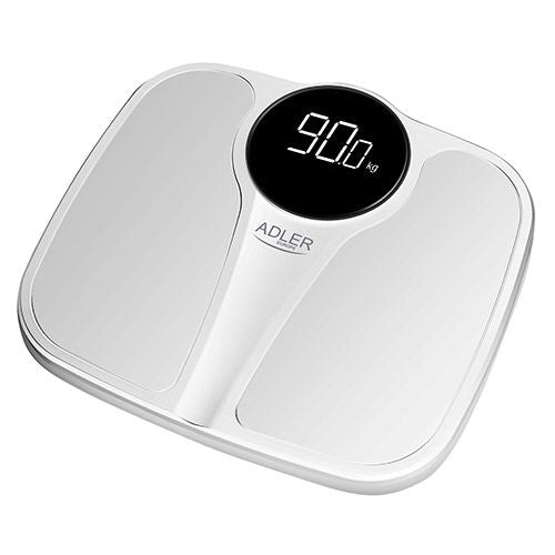 Напольные весы Adler  Bathroom Scale AD 8172w	 Maximum weight (capacity) 180 kg, Accuracy 100 g, Body Mass Index (BMI) measuring, White