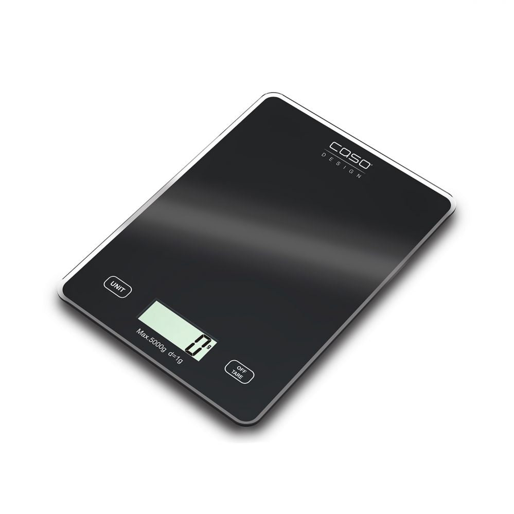 Köögikaalud Caso  Kitchen scale Slim Maximum weight (capacity) 5 kg, Graduation 1 g, Black