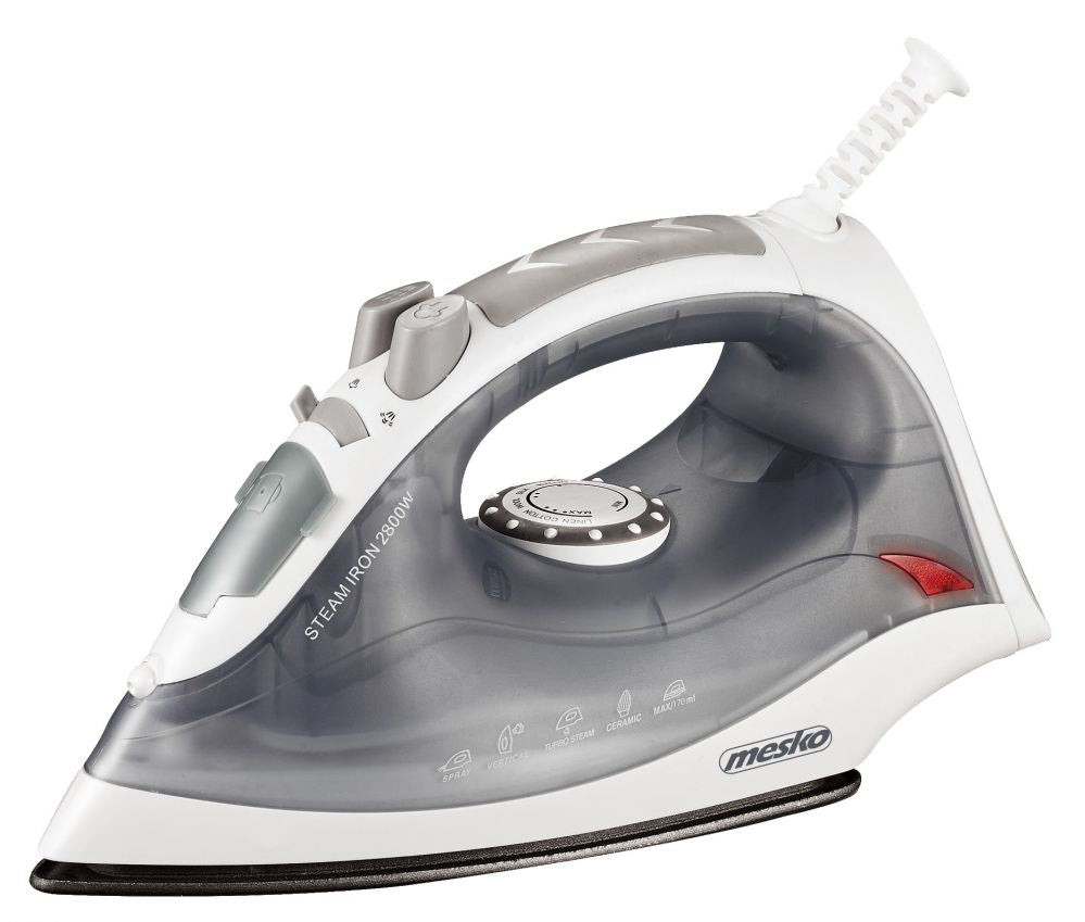 Triikrauad Mesko  MS 5037	 Steam Iron, 2800 W, Water tank capacity 170 ml, Continuous steam 35 g/min, Grey