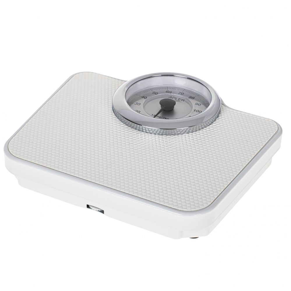 Kaalud Adler  Mechanical Bathroom Scale AD 8180	 Maximum weight (capacity) 136 kg, Accuracy 1000 g, White