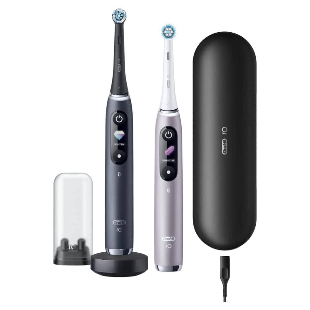 Зубная щётка Oral-B  Electric Toothbrush iO 9 Series Duo Rechargeable, For adults, Number of brush heads included 2, Black Onyx/Rose, Number of teeth brushing modes 7