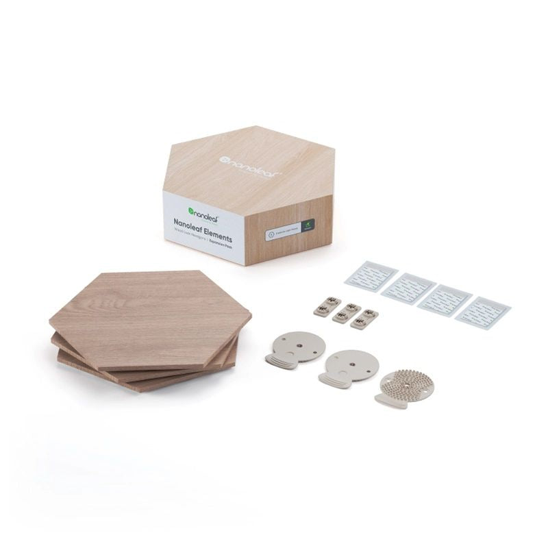 Сервер - Прочие аксессуары Nanoleaf  Elements Wood Look Hexagons Expansion Pack (3 panels)