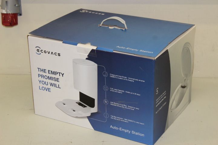 Аксессуар для пылесосов Ecovacs  SALE OUT.  Auto-Empty Station in White for OZMO T8 Series and N8/T9 Series incl. 2 dust bags  Auto-Empty Station Number of bags 2, White, USED AS DEMO, For OZMO T8 Series and N8/T9 Series