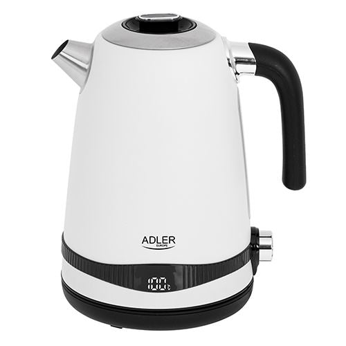 Veekeetja Adler  Kettle AD 1295w	 Electric, 2200 W, 1.7 L, Stainless steel, 360° rotational base, White