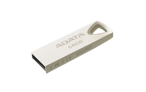 Mälupulk ADATA  UV210 64 GB, USB 2.0, Silver