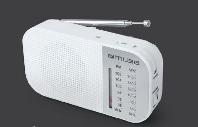 Interaktiivne lahendus Muse  M-025 RW, Portable radio, White