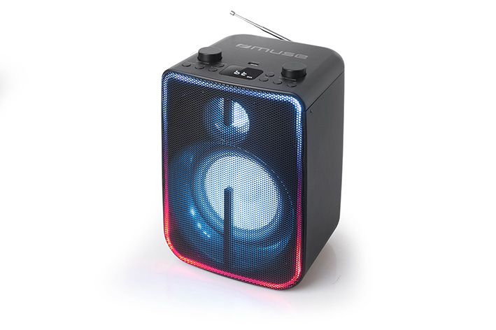 Компьютерные колонки Muse  Bluetooth Party Box Speaker with Battery M-1802DJ 60 W, Wireless connection, Black, Bluetooth