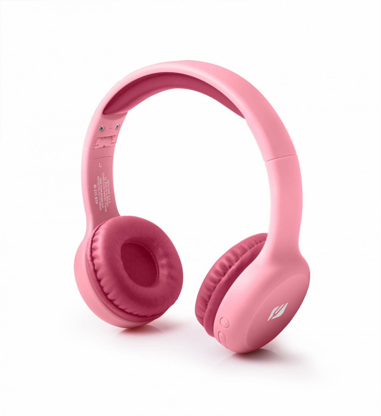 Kõrvaklapid Muse  Bluetooth Stereo Kids Headphones M-215BTP Over-Ear, Wireless, Pink