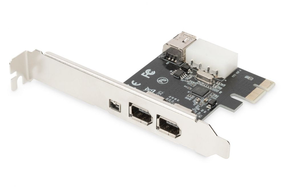 Converter Digitus  IEEE 1394a Interface Card, PCI express, 4 Port 1x ext. 1394mini, 2x ext./1x int. 1394a Ports DS-30201-5