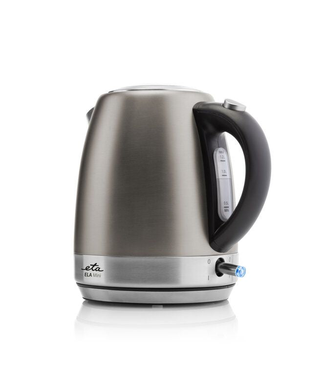 Чайник ETA  Kettle Ela mini 859990040 Standard, 2100 W, 1.2 L, Stainless steel, 360° rotational base, Grey