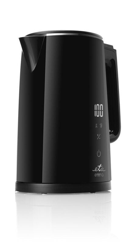 Veekeetja ETA  Kettle 559590000 Emma Electric, 2200 W, 1.5 L, Stainless steel, 360° rotational base, Black