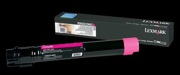Аксессуары и расходные материалы LEXMARK  X950X2MG Cartridge, Magenta, 22000 pages