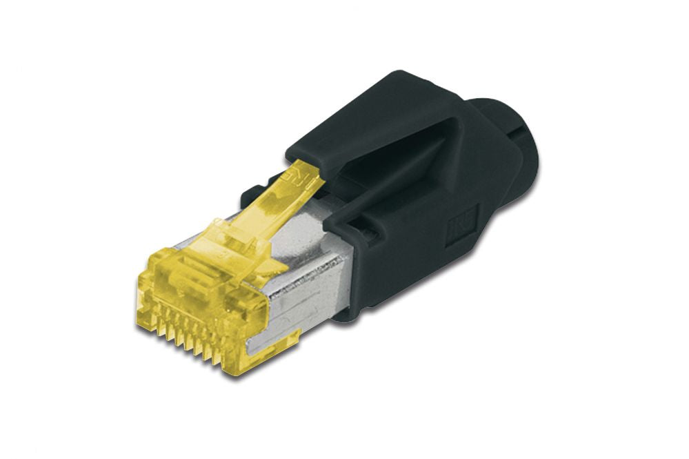 Переходник Digitus  A-MO6A 8/8 HRS AT 6A modular RJ45 Plug, Hirose TM31 8P8C, shielded, for round cable, incl. hood
