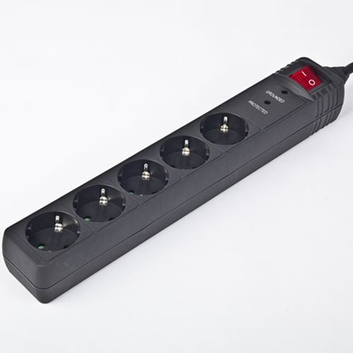 Предохранитель EnerGenie  Surge Protector SPG5-C-15/ 4.5 m/ 5 Sockets/ Black