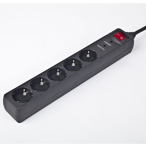 Kaitselüliti EnerGenie  Surge Protector SPG5-C-10/ 3 m/ 5 Sockets/ Black