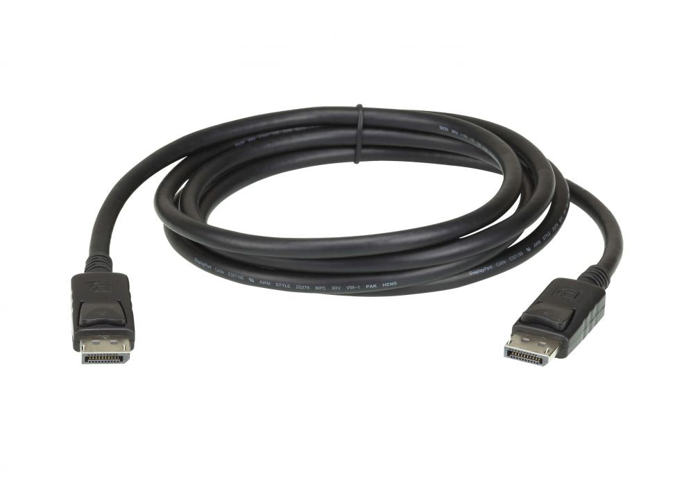 Аксессуар для мониторов Aten  DisplayPort rev.1.2 Cable 2L-7D03DP Black, DP to DP, 3 m