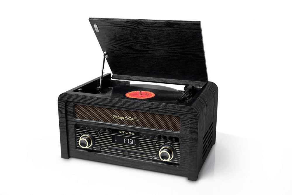 Plaadimängijad Muse  Turntable micro system MT-115W USB port, Bluetooth, CD player, Wireless connection, AUX in, FM radio,