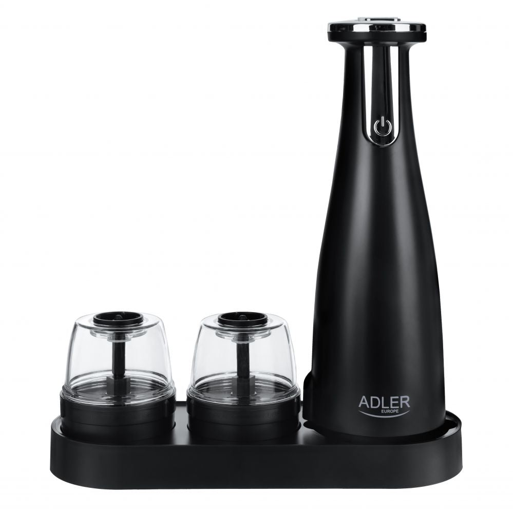 Muud väikesed kodumasinad Adler  Electric Salt and pepper grinder AD 4449b 7 W, Housing material ABS plastic, Lithium, Matte Black