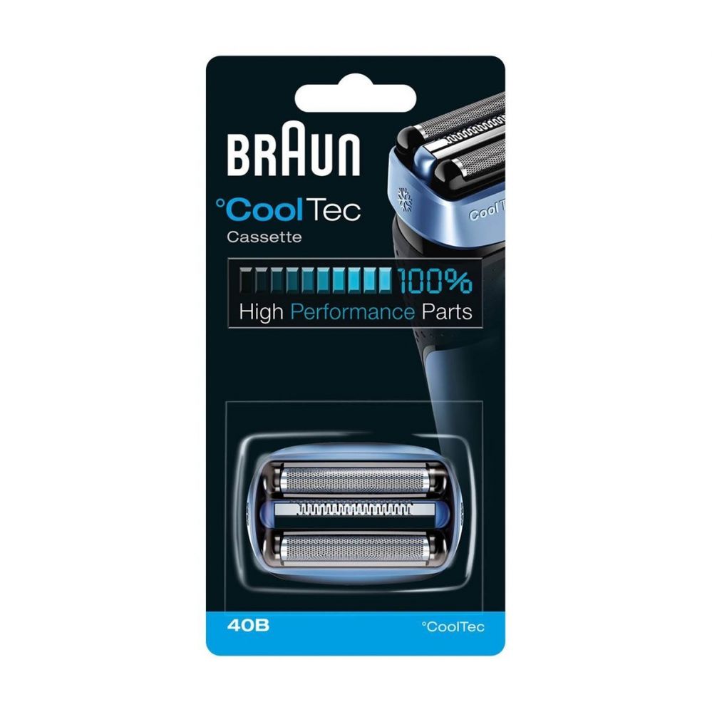 Аксессуары и фильтры Braun  CoolTec Combi Pack Cassette replacement head 40B Blue, Number of shaver heads/blades 1