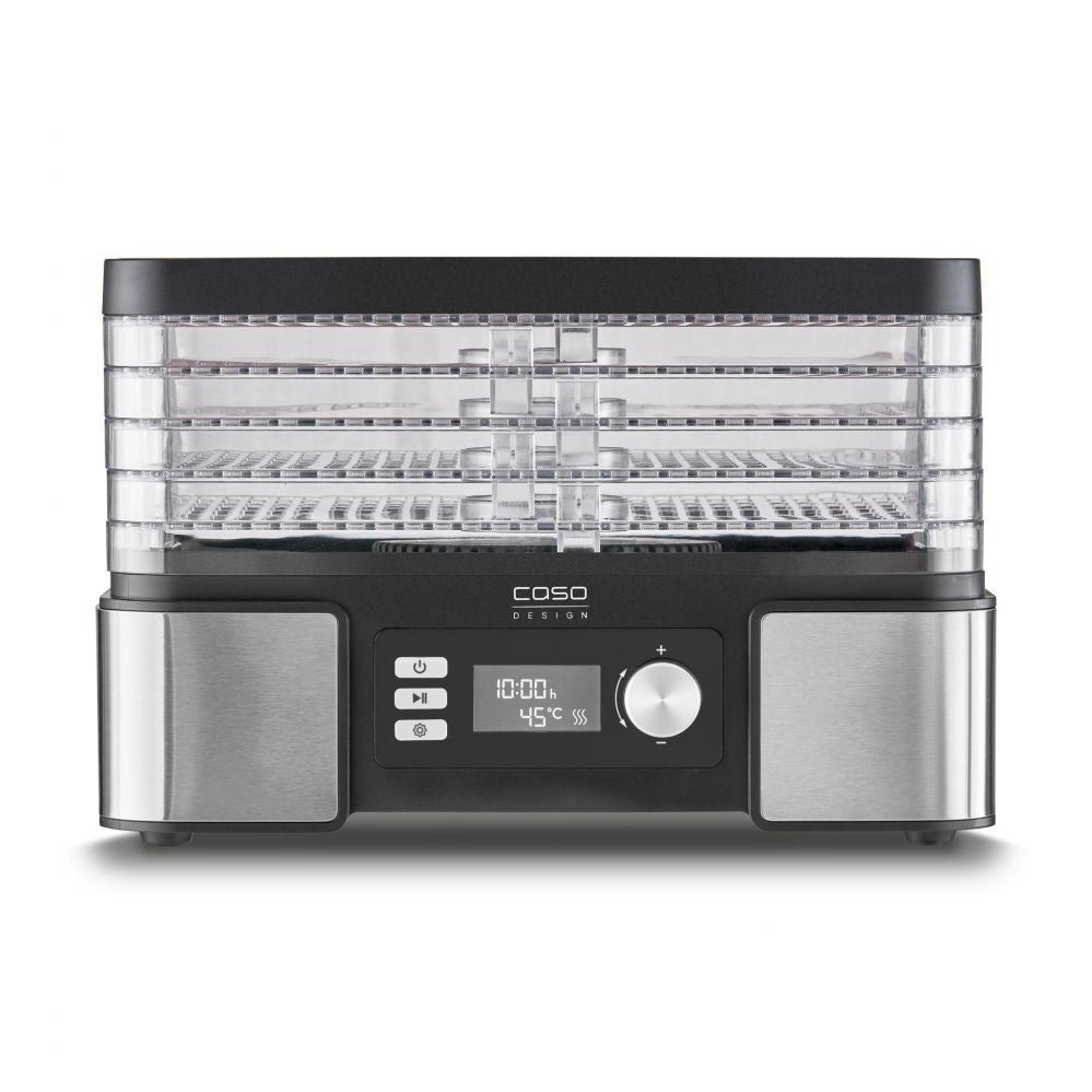 Другая малая бытовая техника Caso  Food Dehydrator DH 450 Power 370-450 W, Number of trays 5, Temperature control, Integrated timer, Black/Stainless Steel