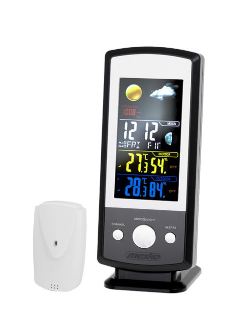 Muud väikesed kodumasinad Mesko  MS 1177 Weather station, Black, Colorful Digital Display