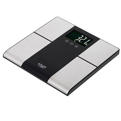 Kaalud Adler  Bathroom scale with analyzer AD 8165	 Maximum weight (capacity) 225 kg, Accuracy 100 g, Body Mass Index (BMI) measuring, Stainless steel/Black