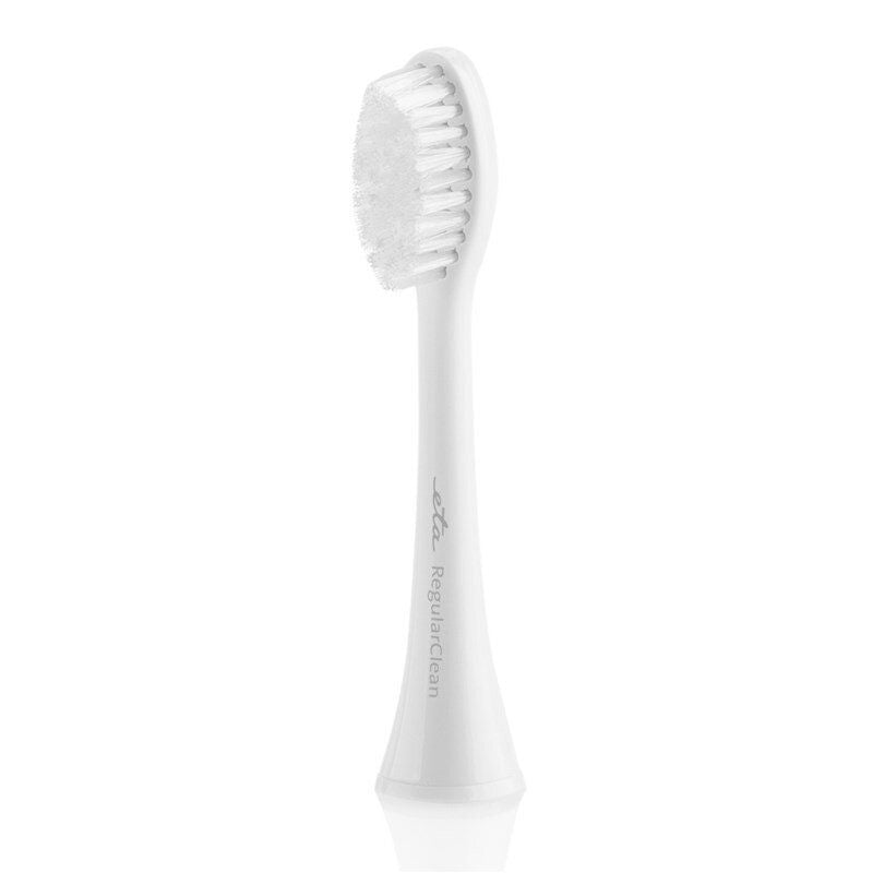 Toothbrush ETA  Toothbrush replacement RegularClean 070790200 Heads, For adults, Number of brush heads included 2, White