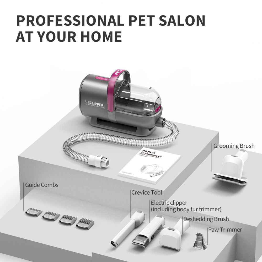 Kariloomade jaoks PETKIT  Air Clipper Pet Grooming Vacuum Kit