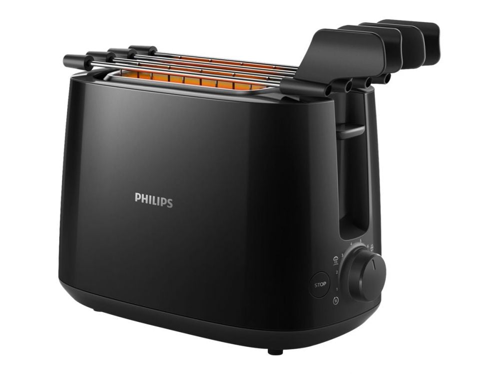 Philips HD2583/90 Daily Collection Toaster, Black