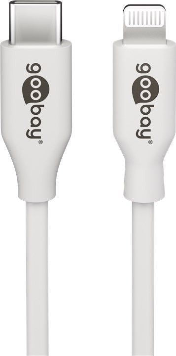 Kaabel Goobay  Lightning - USB-C  USB charging and sync cable, 2 m, white  USB-C  male Apple Lightning male (8-pin)